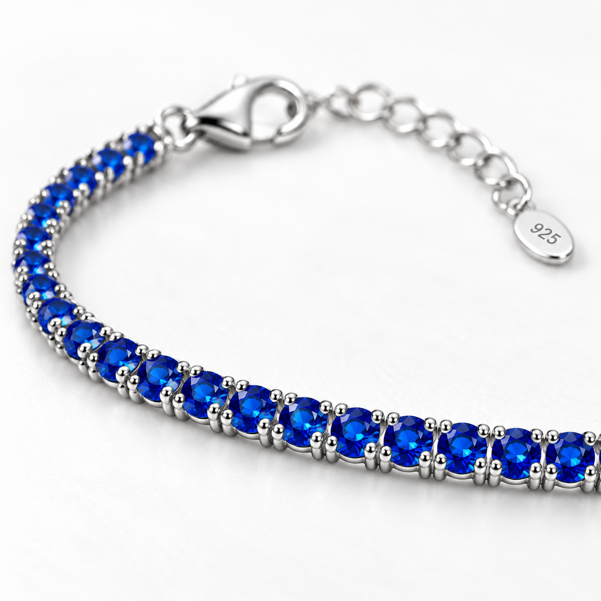 Bracciale Tennis di Swarovski blu 2 mm