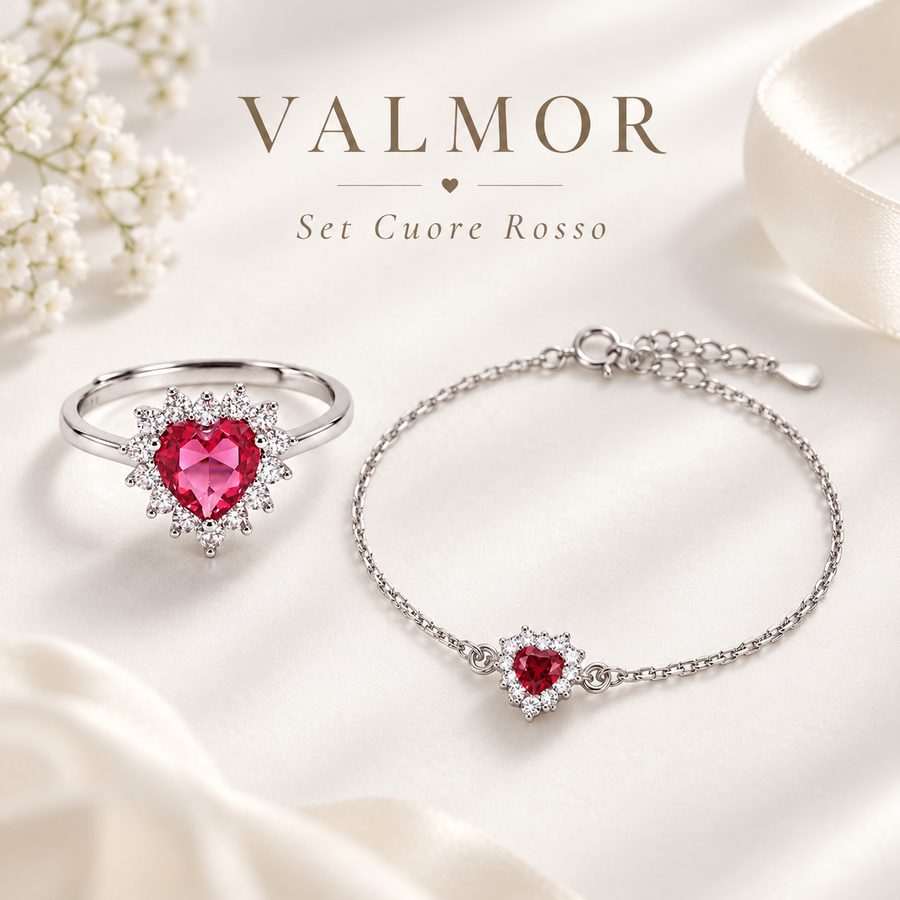 Set Cuore Rubino VALMOR