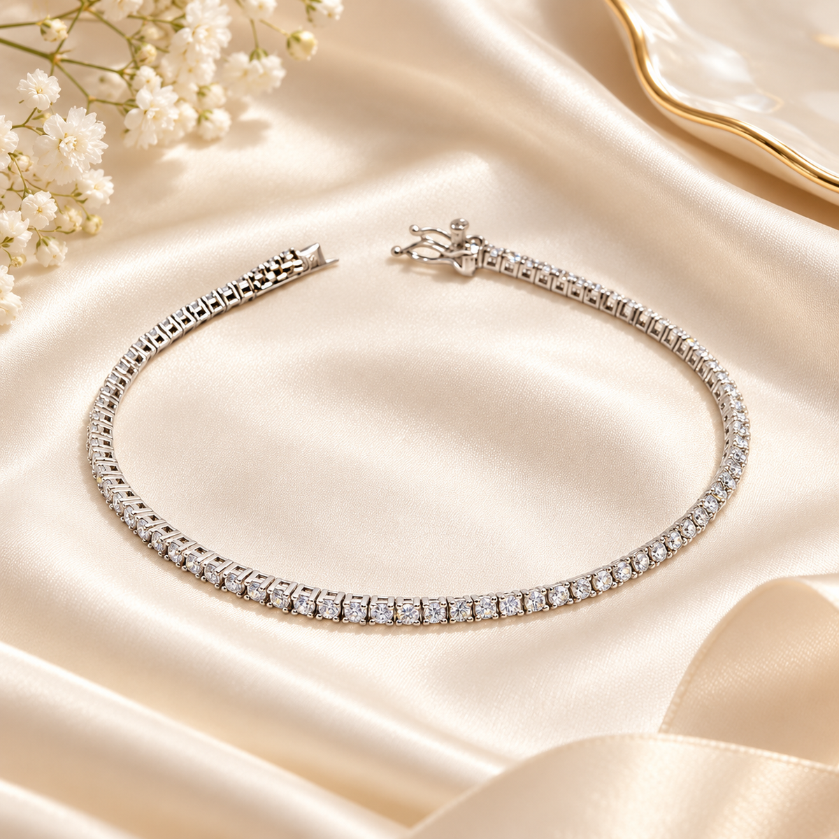 Bracciale Tennis con Swarovski 3 mm