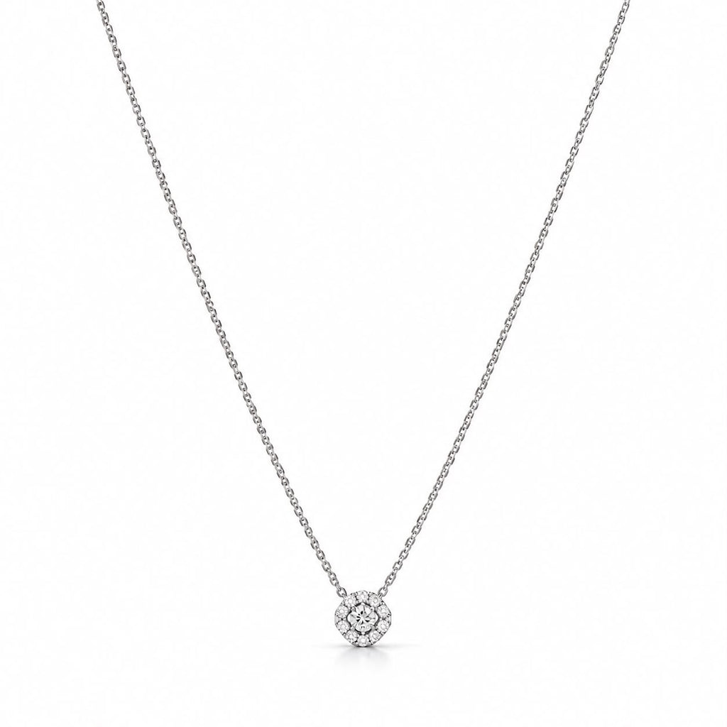 Collana Punto Luce con Swarovski Bianchi e Diamante Centrale