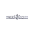 Anello Solitario con diamanti Incanto 0.50 ct in oro bianco 18k