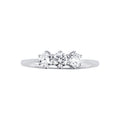 Anello Trilogy  con diamanti in oro bianco 750